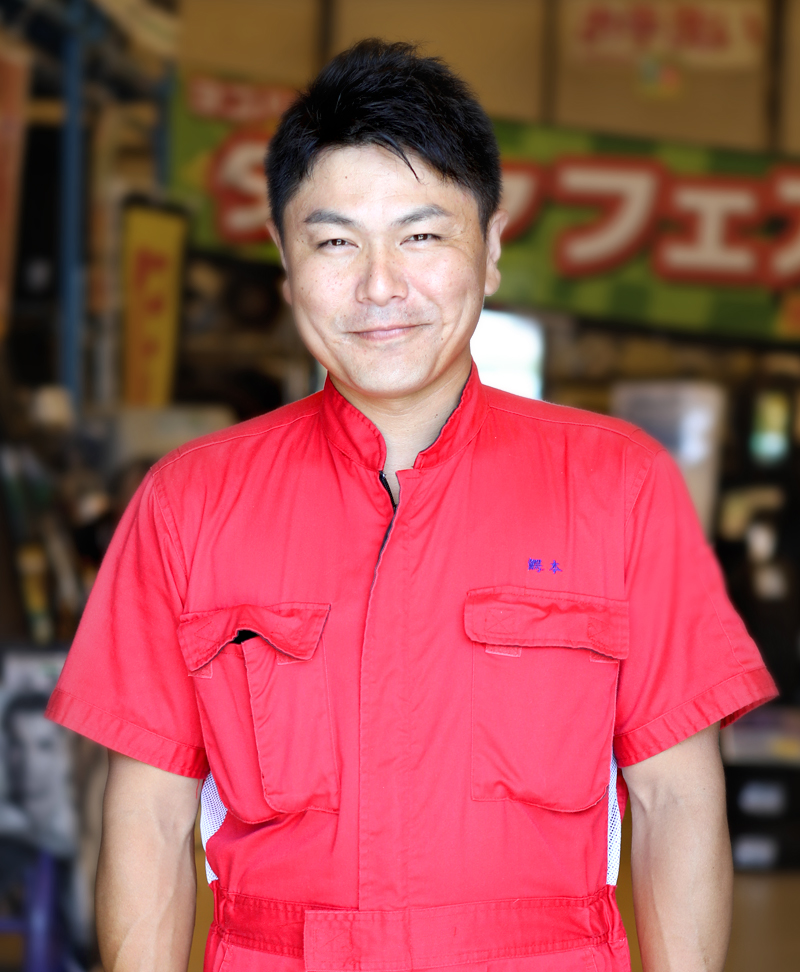 タイヤショップ早野　代表取締役　鍔本雅巳