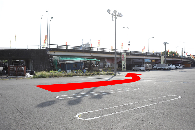 タイヤショップ早野 道路からのアクセス