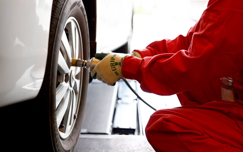 タイヤのセッティング